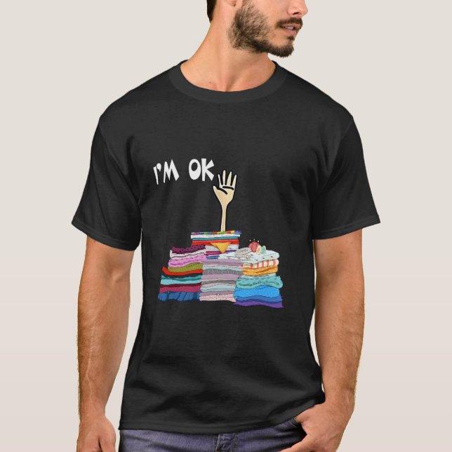 Camiseta Estoy Bien Coser Costurera Tela Costura (Anverso)