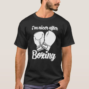 Camiseta Estoy bien después del juego de boxeo femenino box