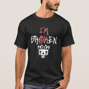 Camiseta Estoy bien, diseño de moda para mujeres rotas