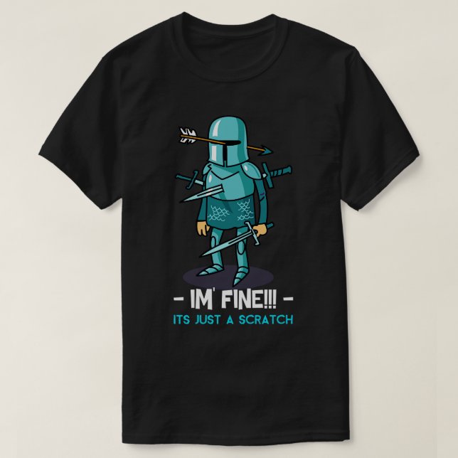 Camiseta Estoy Bien, Es Sólo Un Soldado Herido. (Diseño del anverso)