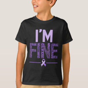 Camiseta Estoy Bien Fibromialgia Guerrero Fibro Conciencia 