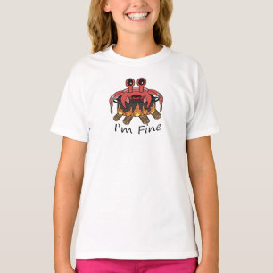 Camiseta Estoy bien hirviendo cangrejo
