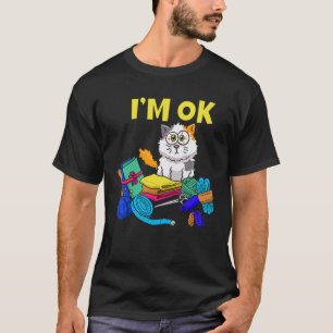 Camiseta Estoy Bien Pata Amor Criador de Gatos Costurera Ki