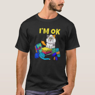 Camiseta Estoy Bien Pata Amor Criador de Gatos Costurera Ki