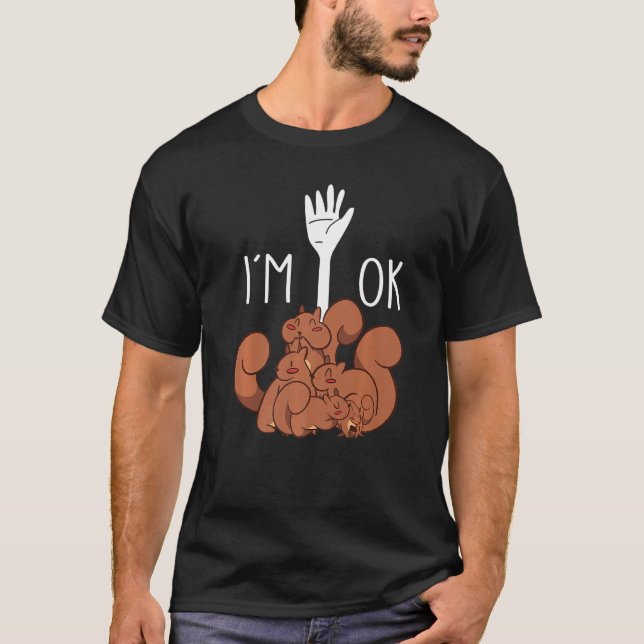 Camiseta Estoy bien Squirrel Dad (Anverso)