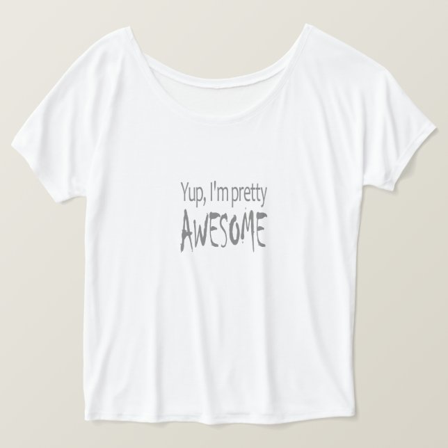 CAMISETA ESTOY BONITO. (Anverso del diseño)