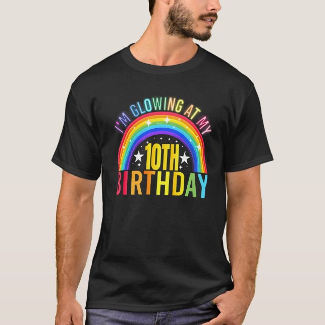 Camiseta Estoy brillando en mi décima fiesta de cumpleaños  (Anverso)