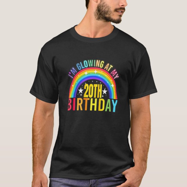 Camiseta Estoy brillando en mi fiesta de cumpleaños número  (Anverso)