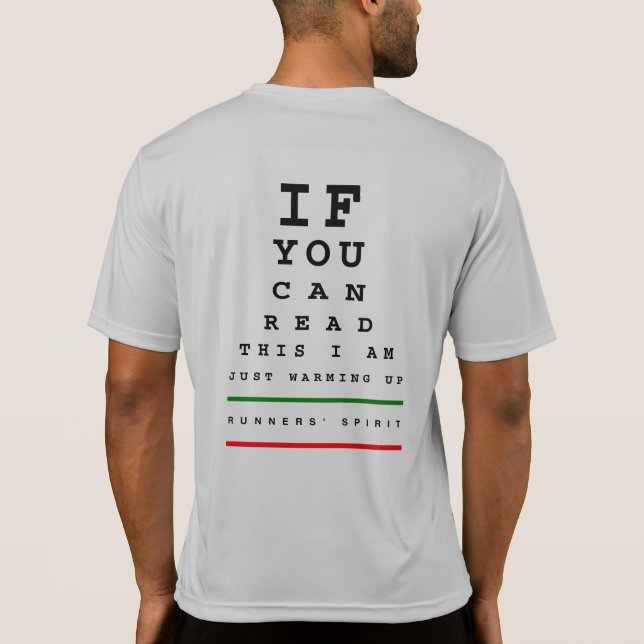 Camiseta Estoy calentando la carta de ojo - funcionamiento (Reverso)