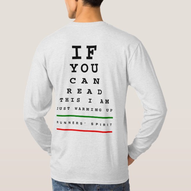 Camiseta Estoy Calentando La Carta De Ojos - LS Sport-Tek R (Reverso)