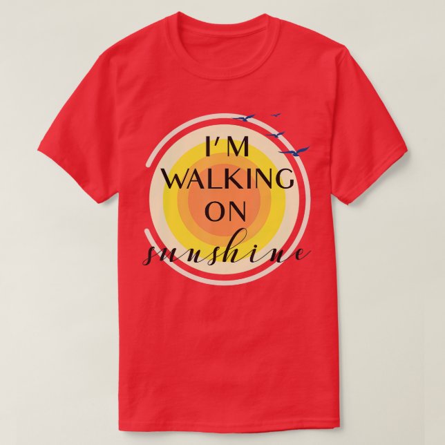 Camiseta Estoy Caminando Por El Sol (Diseño del anverso)