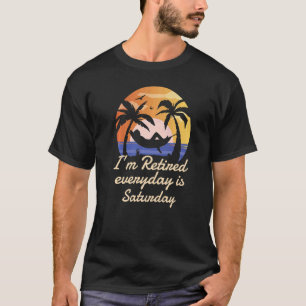 Camiseta Estoy cansado todos los días es el sábado la fiest