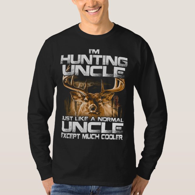 Camiseta Estoy cazando a tío - Funny Deer Hunting Uncle T-S (Anverso)