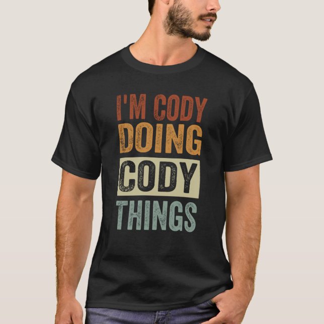 Camiseta Estoy Cody haciendo cosas de Cody Coding Nerd (Anverso)