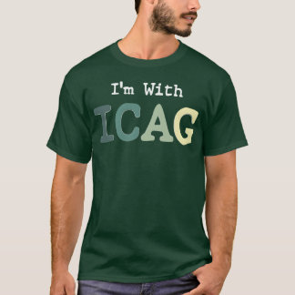 Camiseta Estoy con amigo vintage ICAG de los 70