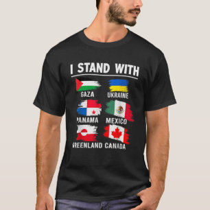 Camiseta Estoy con Canadá Groenlandia México Panamá Gaza U