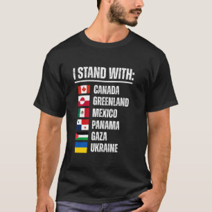Camiseta Estoy con Canadá Groenlandia México Panamá Gaza U