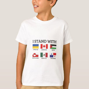 Camiseta Estoy con Canadá México Gaza Ucrania