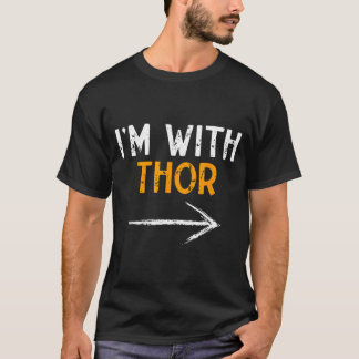 Camiseta Estoy con divertido disfraz de pareja coincidente 