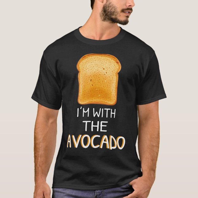 Camiseta Estoy con el aguacate - aguacate adolescente Hallo (Anverso)