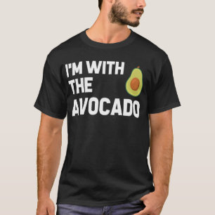 Camiseta Estoy con el aguacate divertido
