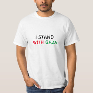 Camiseta Estoy con el angustiado texto de Gaza