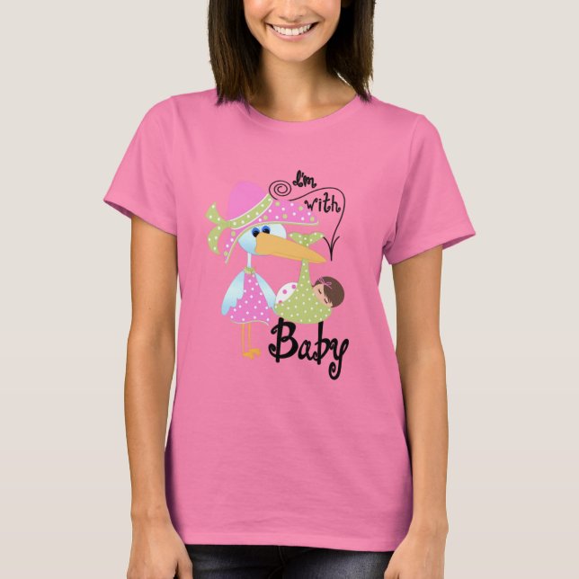 Camiseta Estoy con el bebé (Anverso)
