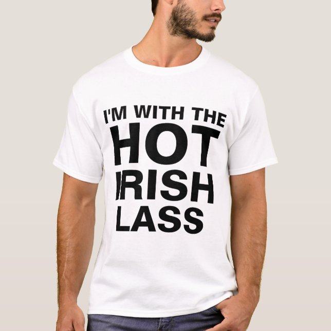 Camiseta Estoy Con El Caliente Irlandés (Anverso)