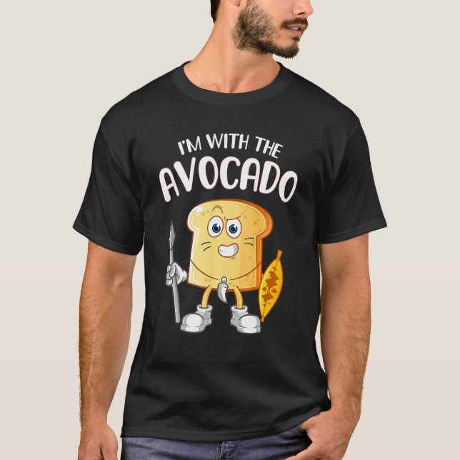 Camiseta Estoy con el disfraz de aguacate de Halloween 1 (Anverso)