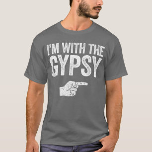 Camiseta Estoy con el disfraz de gitano adulto a juego rega