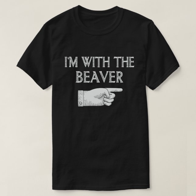 Camiseta Estoy con el disfraz de Halloween de la Pareja Div (Diseño del anverso)