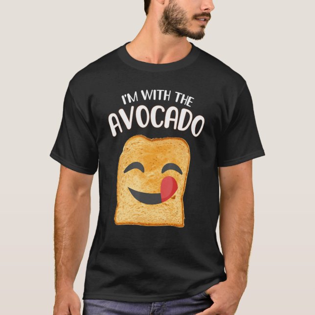 Camiseta Estoy con el disfraz de Halloween de la tostada de (Anverso)