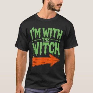 Camiseta Estoy con el disfraz de Halloween del marido diver