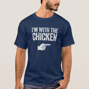 Camiseta Estoy con el disfraz de pollo a juego