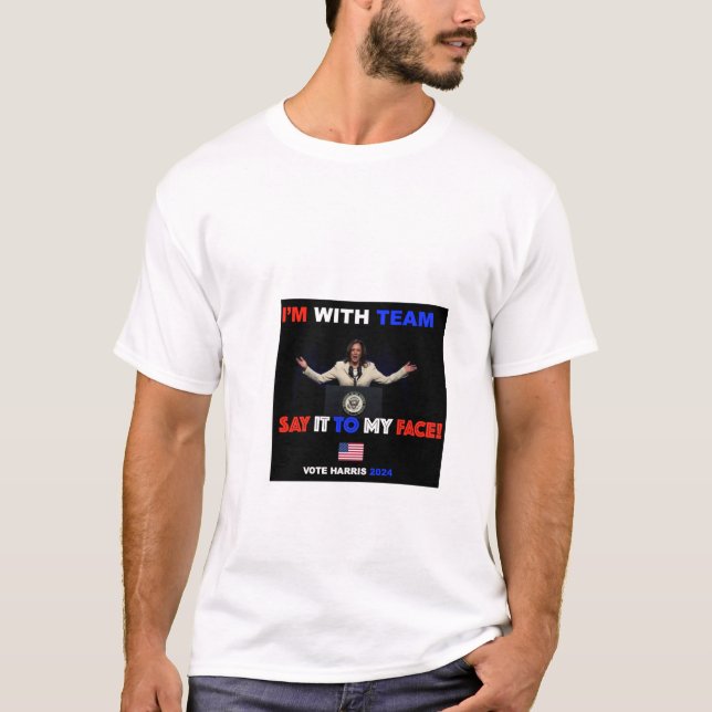 Camiseta "Estoy con el equipo, dilo a mi cara" Har (Anverso)