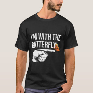 Camiseta Estoy con el Fiesta mariposa haciendo juego de par
