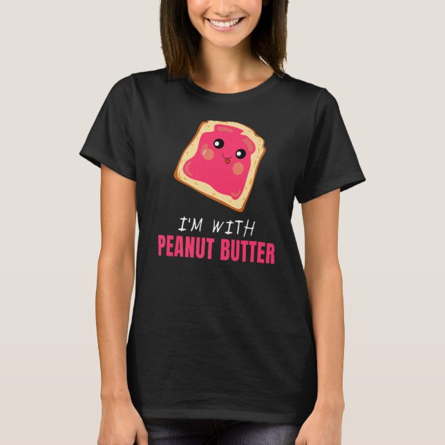 Camiseta Estoy con el gráfico de comida de maní con manteca (Anverso)
