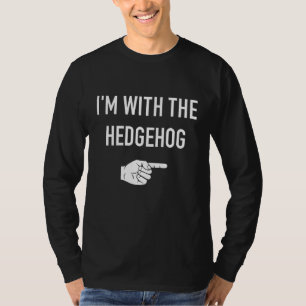 Camiseta Estoy con el hal de disfraces de pareja de erizos