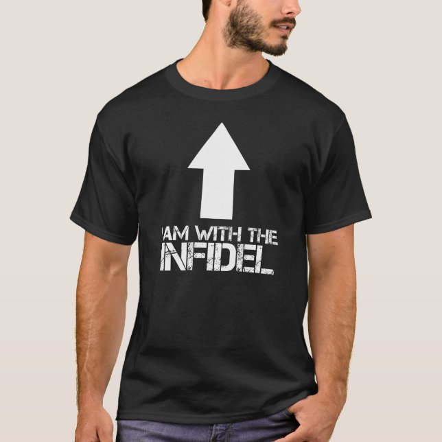 CAMISETA ESTOY CON EL INFIEL (Anverso)