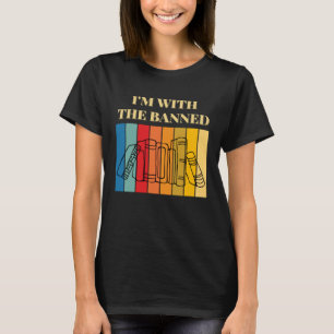 Camiseta Estoy con el libro de libros prohibidos