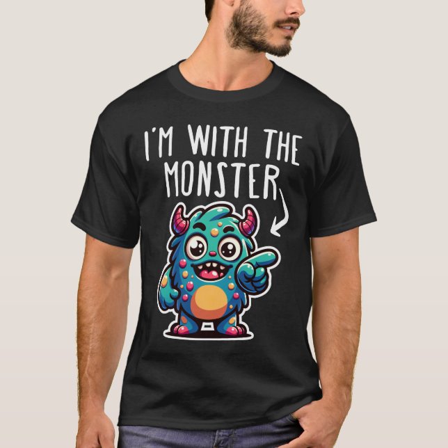 Camiseta Estoy Con El Monstruo (Anverso)