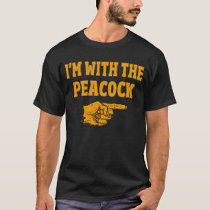 Camiseta Estoy Con El Pavo Real Divertida Pareja De Hallowe
