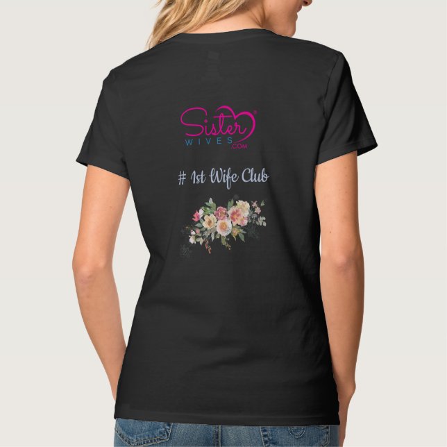 Camiseta Estoy con él primera esposa (Reverso)