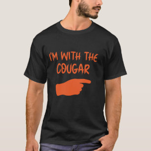 Camiseta Estoy con el regalo de cumpleaños de Cougar Humor 