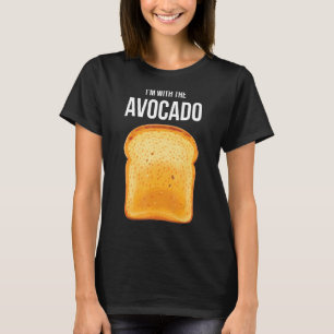 Camiseta Estoy con el traje aguacate de aguacate