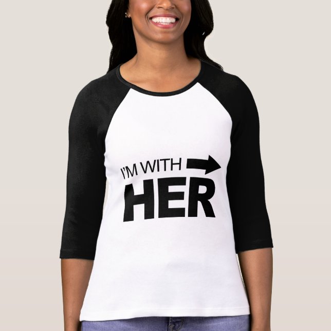 Camiseta Estoy con ella (derecho) (Anverso)
