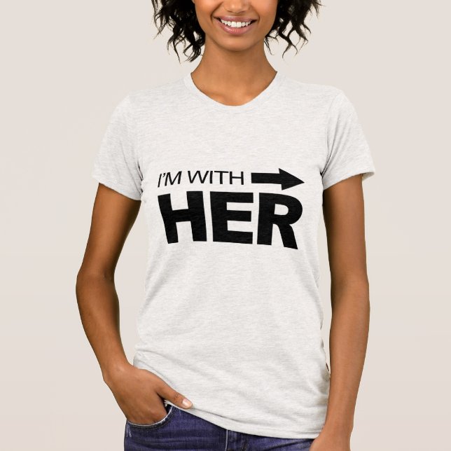 Camiseta Estoy con ella (derecho) (Anverso)