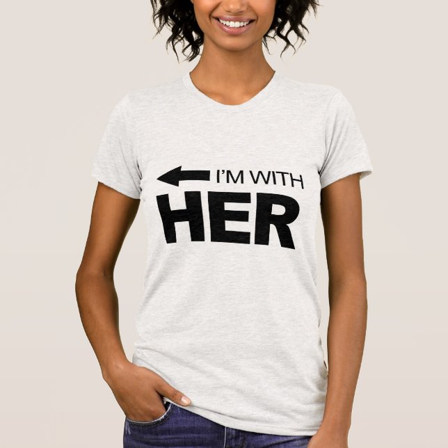 Camiseta Estoy con ella (izquierda) (Anverso)