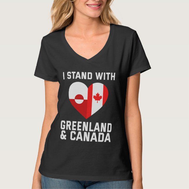 Camiseta Estoy Con Groenlandia Y Canadá (Anverso)