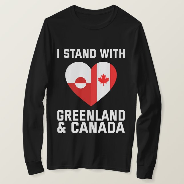 Camiseta Estoy Con Groenlandia Y Canadá (Anverso del diseño)